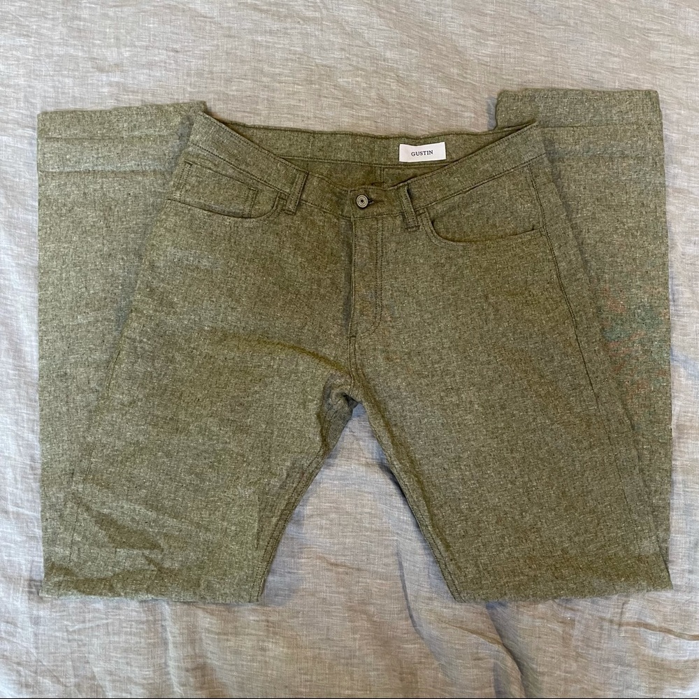 Gustin 5-Pocket 36/Straight in Linen Chambray